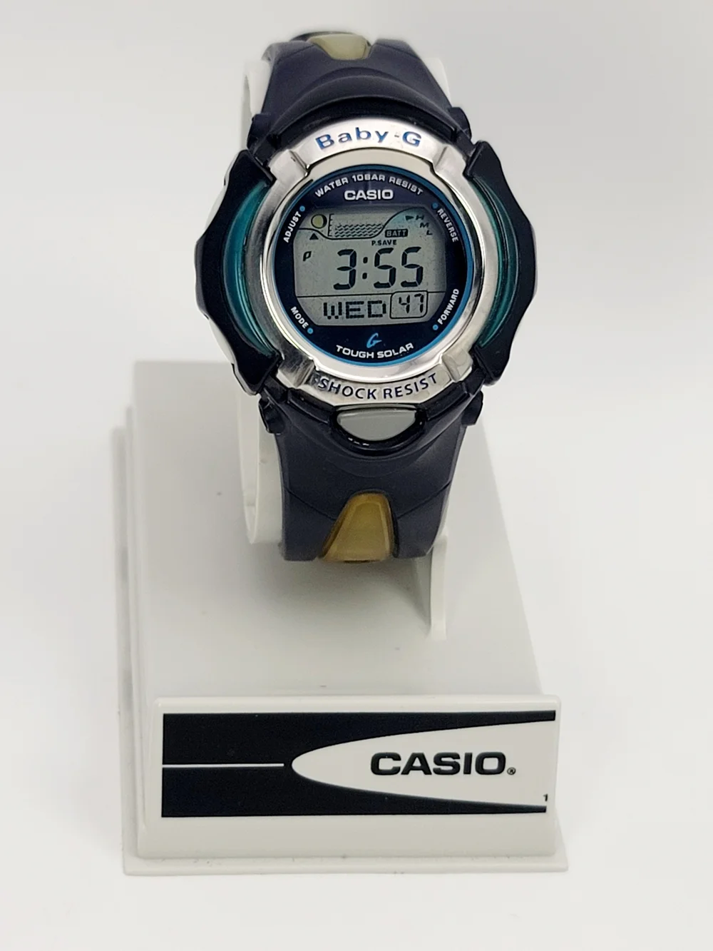 Casio Baby-G BGX-220 Tough Solar Tide Graph Blue Digital Watch Module 2611 Japan